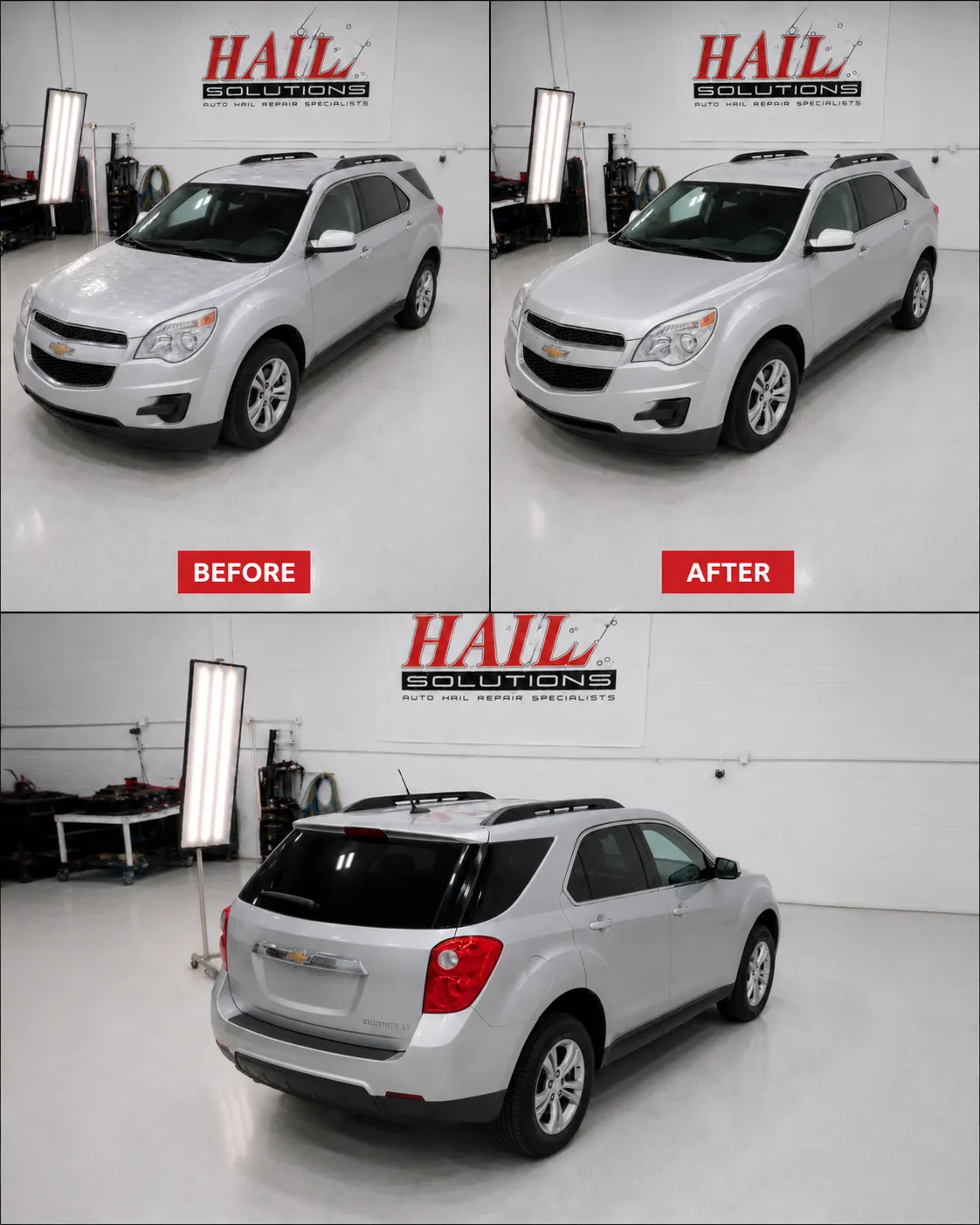 2015 Chevrolet Equinox hail damage repair in Independence, MO — detail photo 1