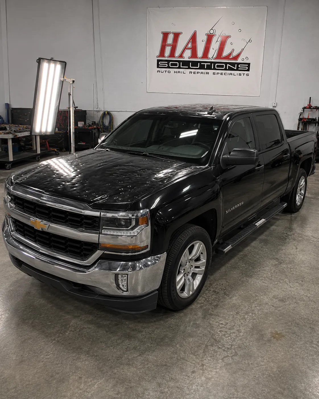 2016 Chevrolet Silverado 1500 hail damage repair in Ottawa, KS — detail photo 1