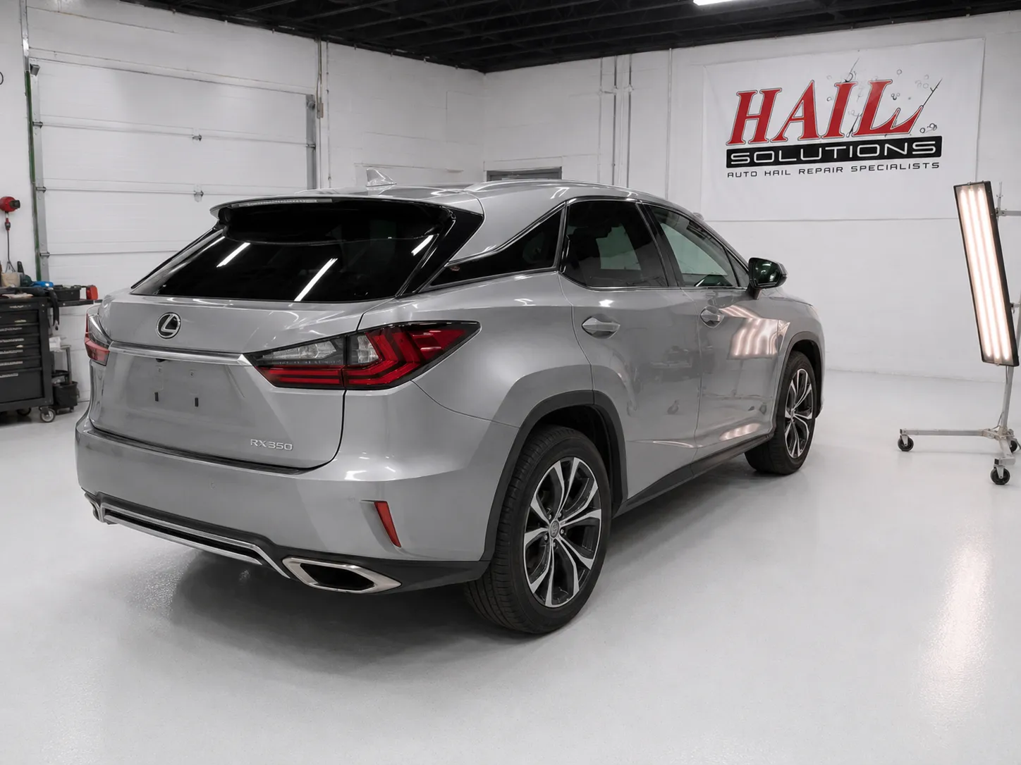 2018 Lexus RX 350 hail damage repair in Leawood, KS — detail photo 1