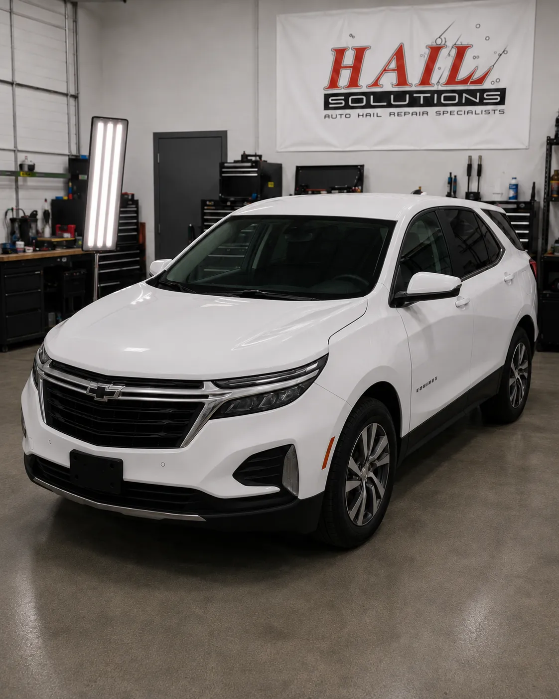 2023 Chevrolet Equinox hail damage repair in Kearney, MO — detail photo 1