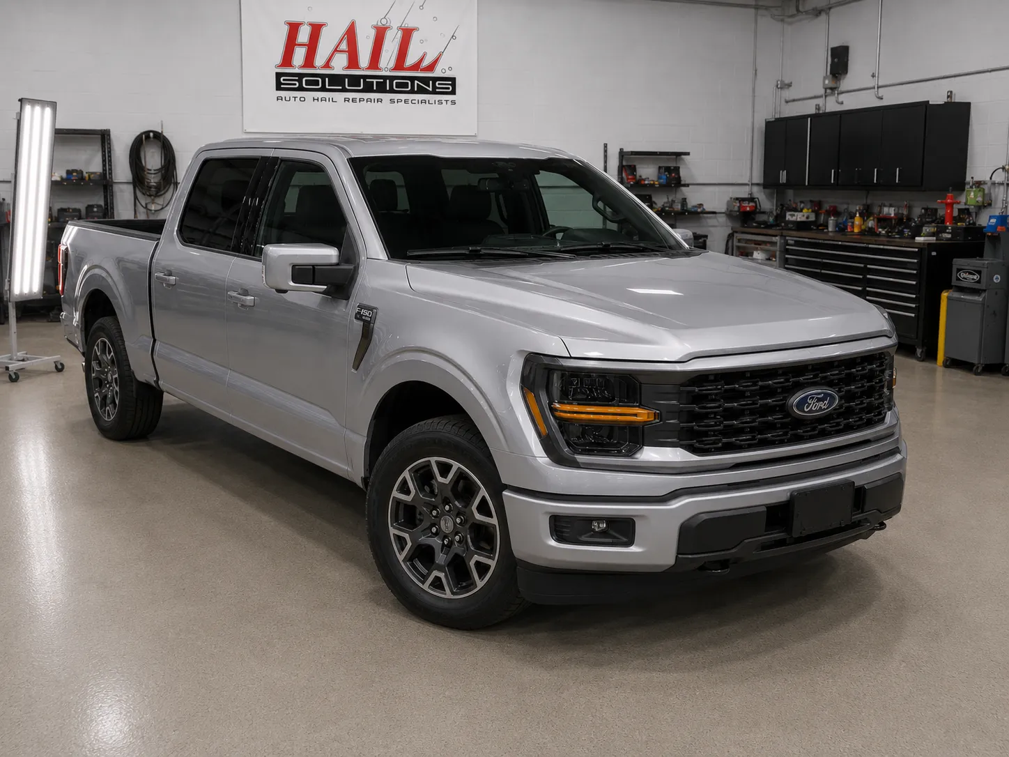 2024 Ford F-150 hail damage repair in Liberty, MO — detail photo 1