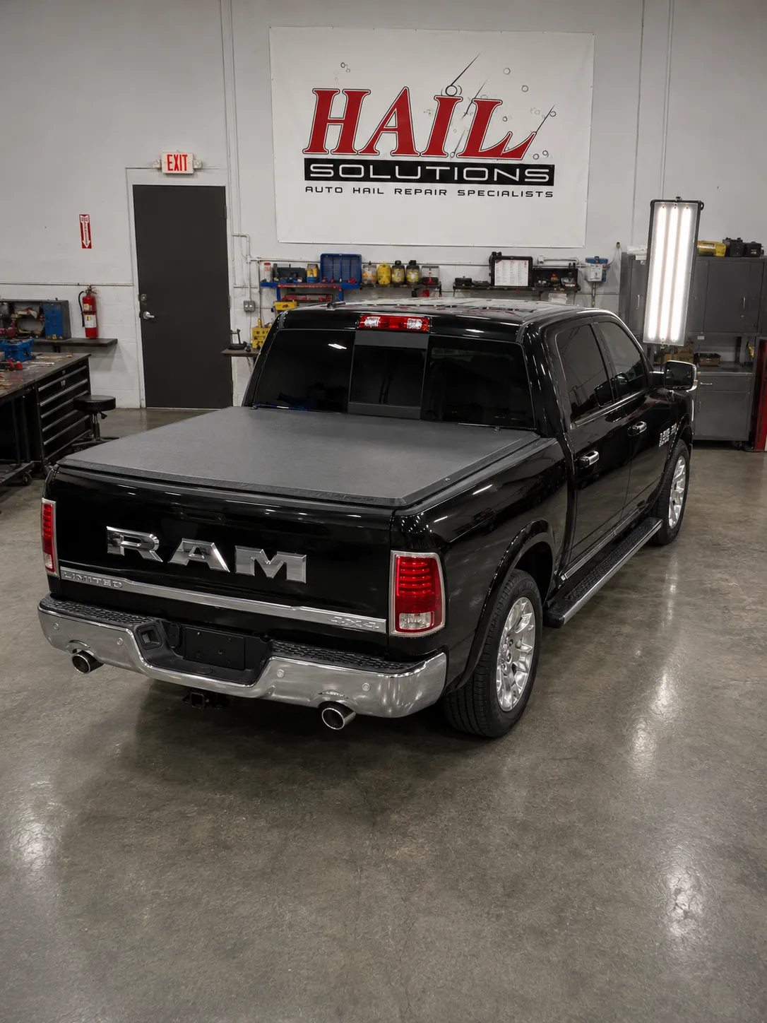 2015 Ram 1500 hail damage repair in Smithville, MO — detail photo 2
