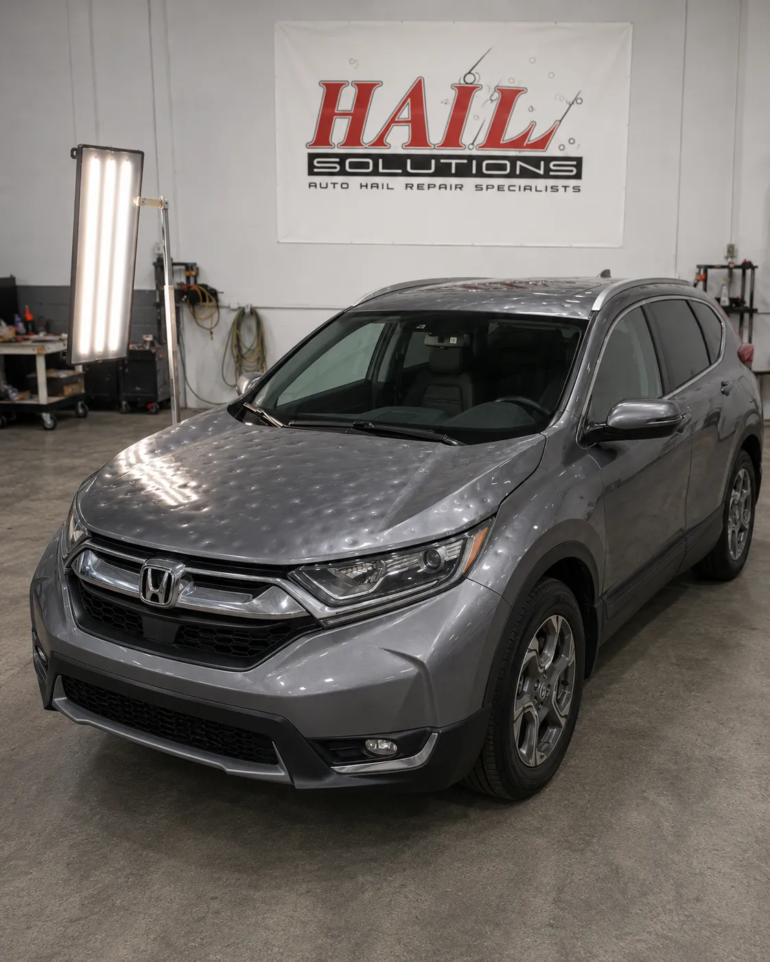 2017 Honda CR-V hail damage repair in Lenexa, KS — detail photo 2