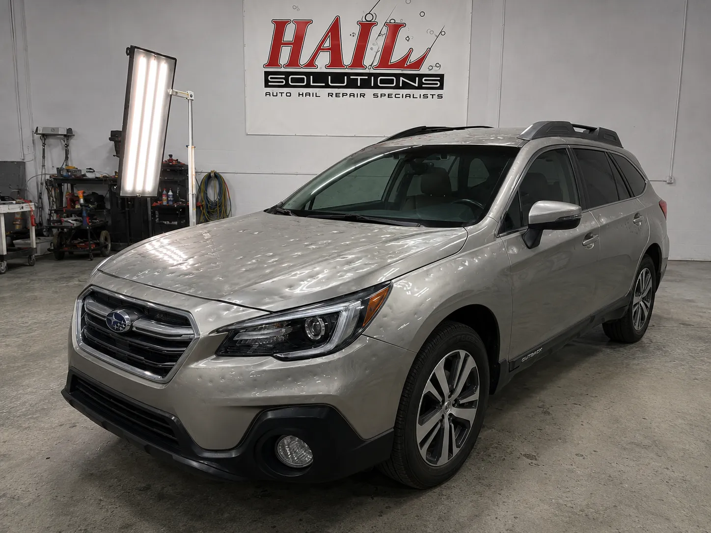 2018 Subaru Outback hail damage repair in Tonganoxie, KS — detail photo 2
