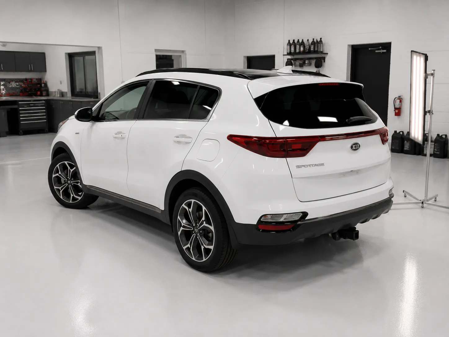 2019 Kia Sportage hail damage repair in Bonner Springs, KS — detail photo 2