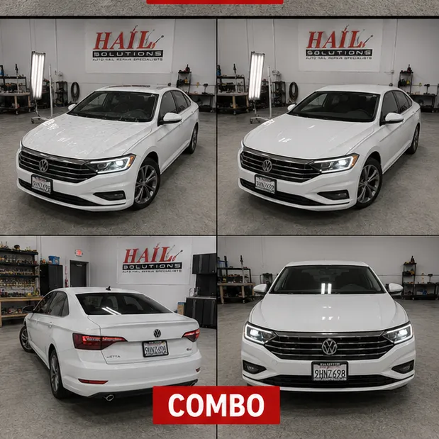 2019 Volkswagen Jetta hail damage repair in Paola, KS — detail photo 2