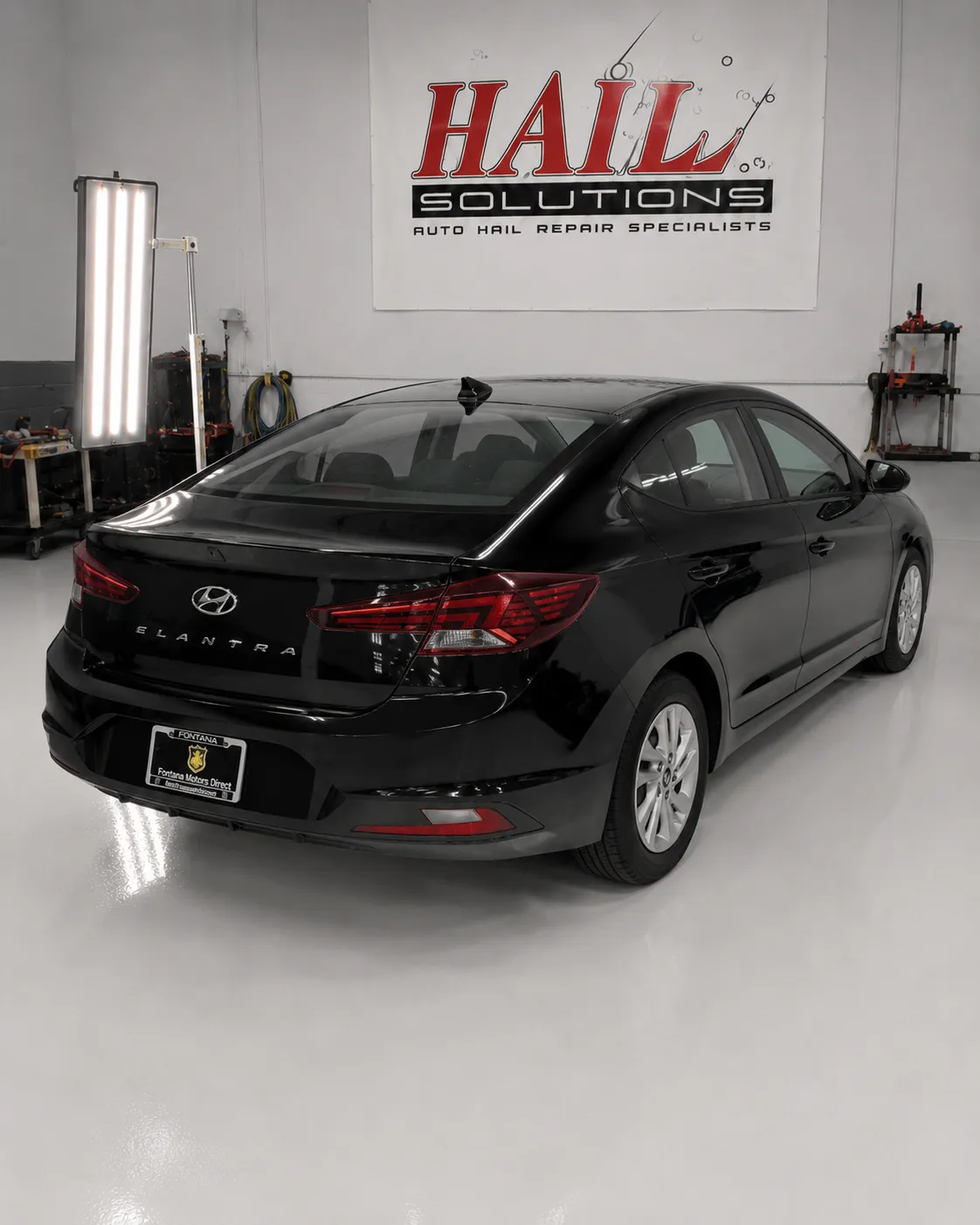 2020 Hyundai Elantra hail damage repair in Grain Valley, MO — detail photo 2
