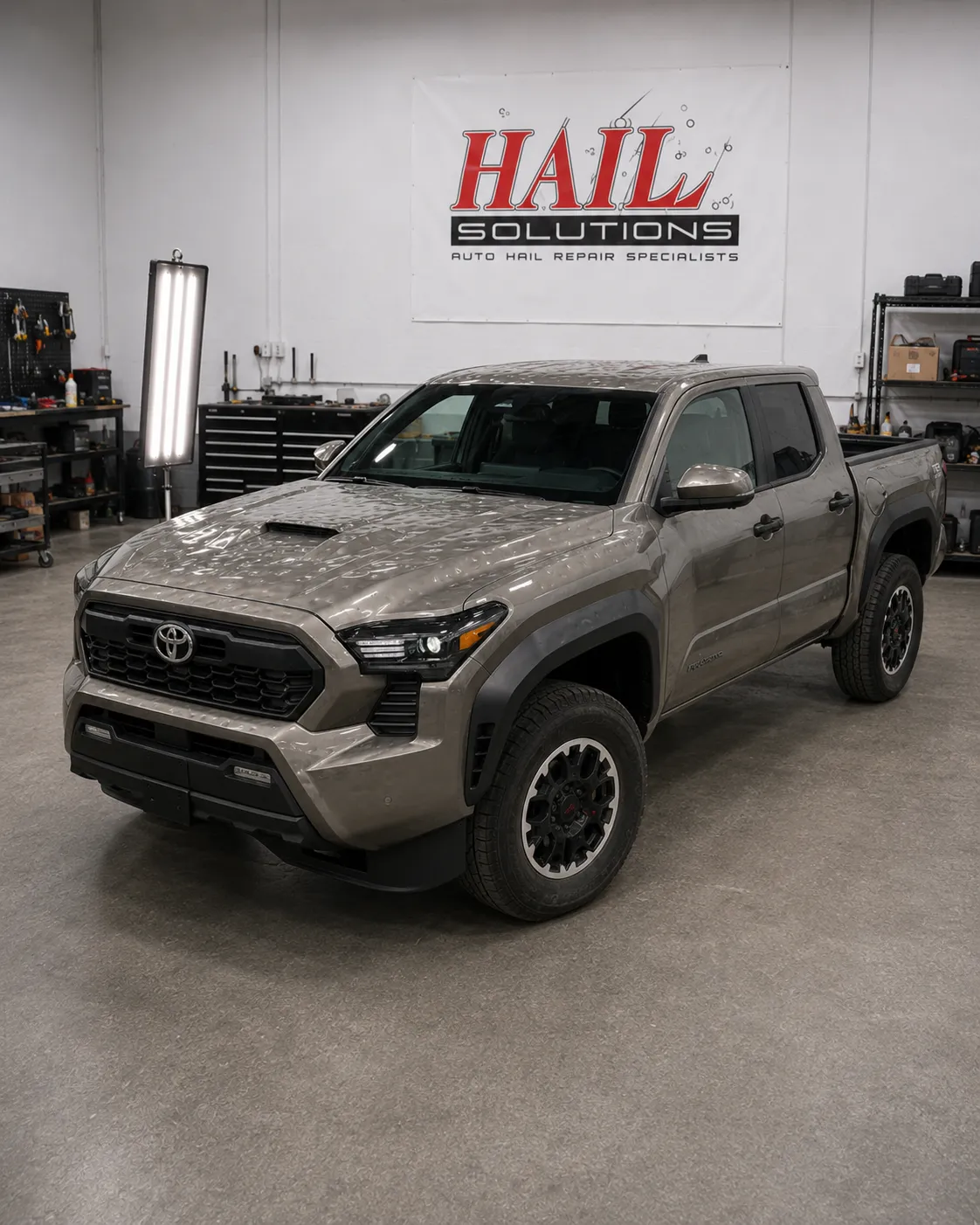 2024 Toyota Tacoma hail damage repair in Olathe, KS — detail photo 2