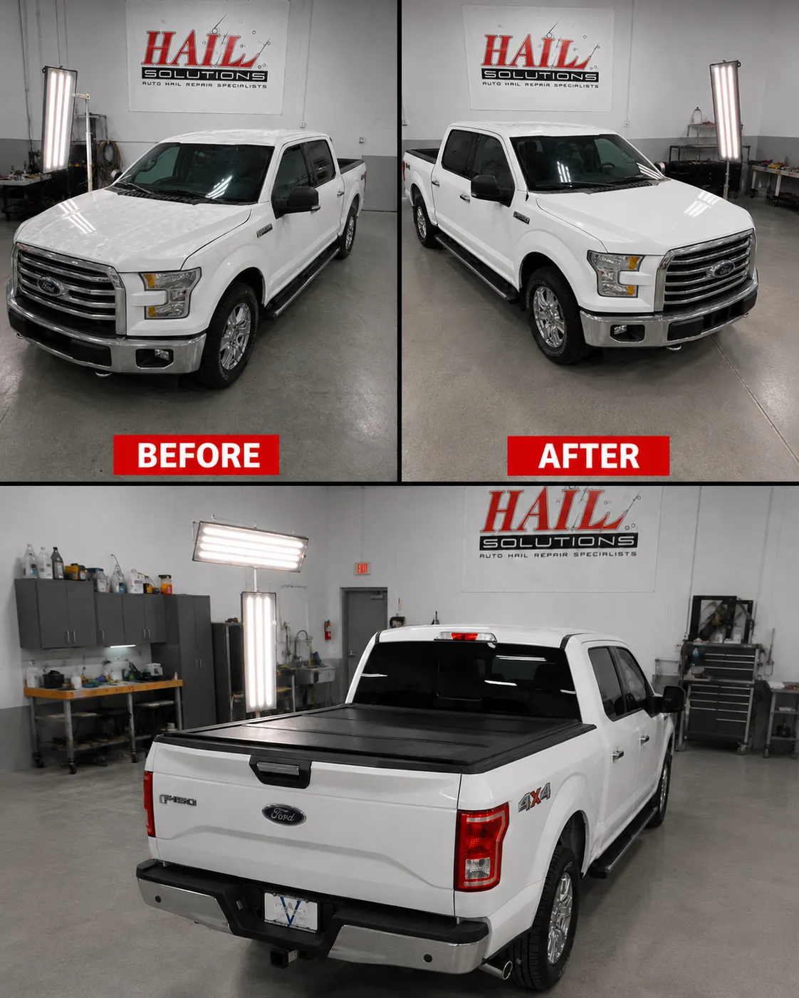 2015 Ford F-150 hail damage repair in Olathe, KS — detail photo 3