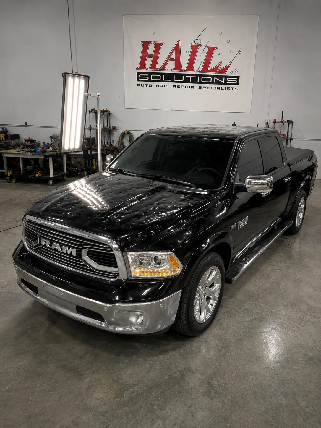 2015 Ram 1500 hail damage repair in Smithville, MO — detail photo 3