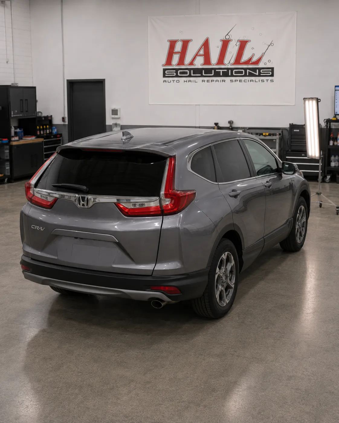 2017 Honda CR-V hail damage repair in Lenexa, KS — detail photo 3