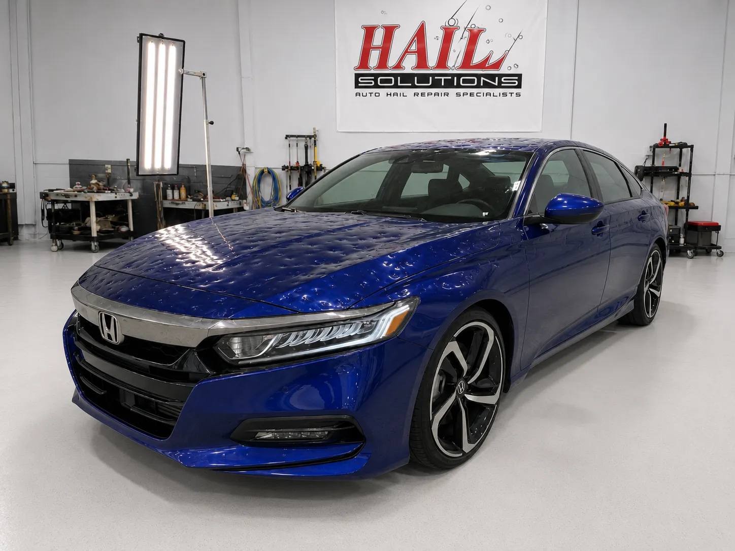 2018 Honda Accord hail damage repair in Olathe, KS — detail photo 3