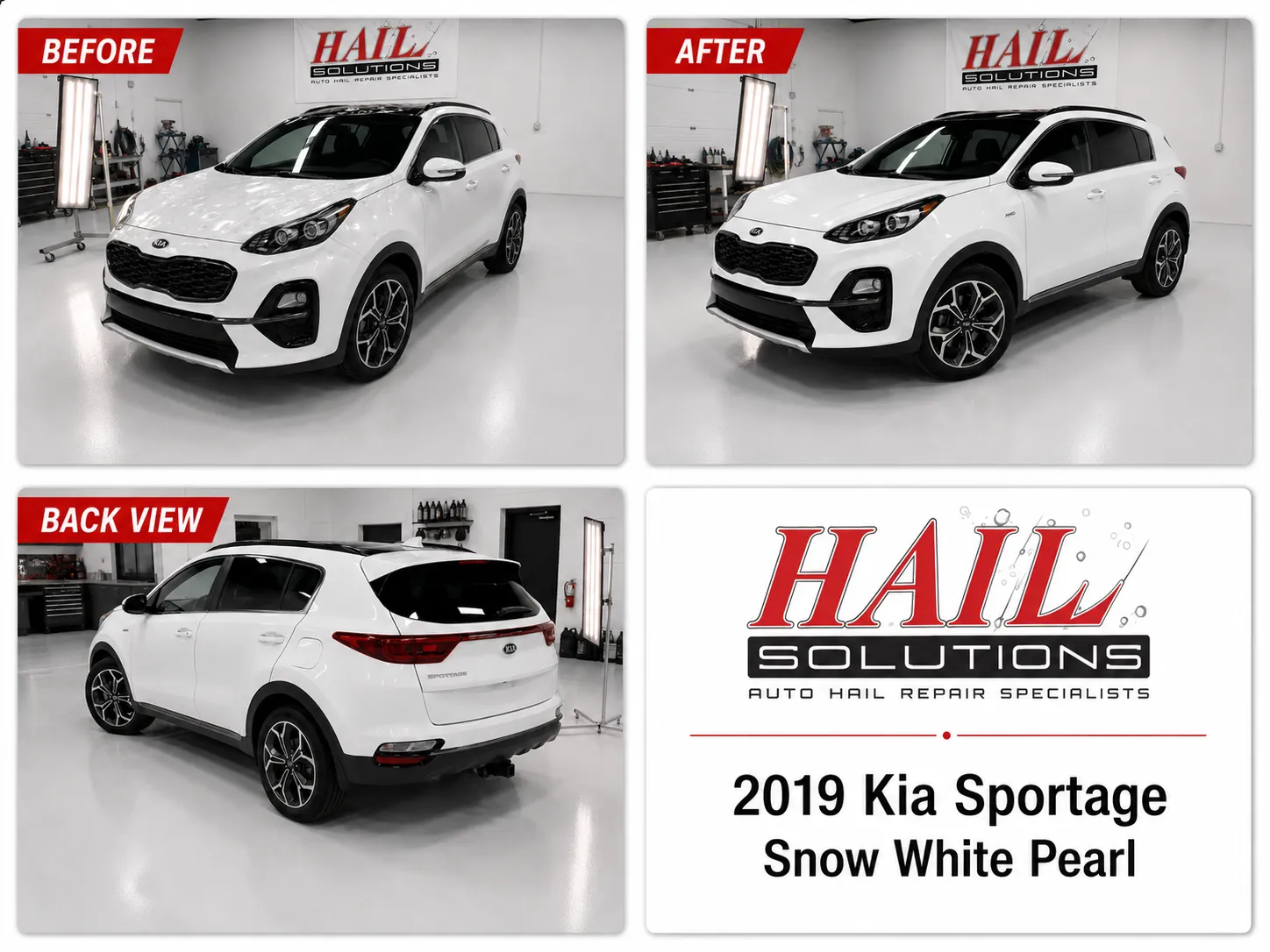 2019 Kia Sportage hail damage repair in Bonner Springs, KS — detail photo 3