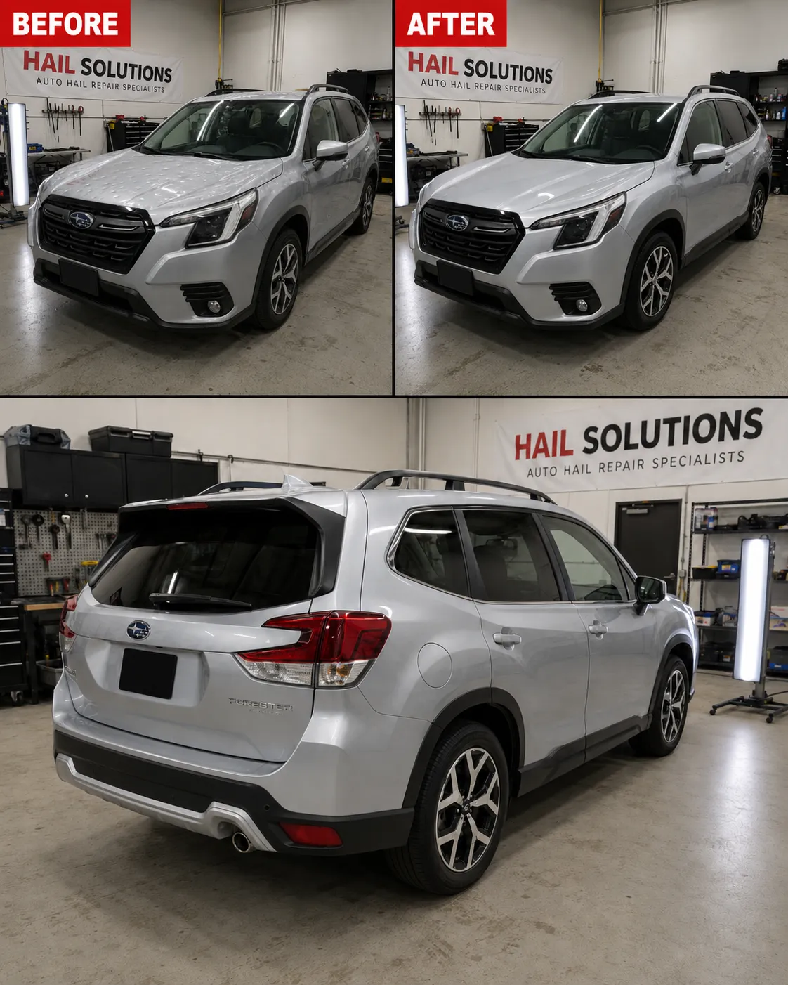2022 Subaru Forester hail damage repair in Lee's Summit, MO — detail photo 3