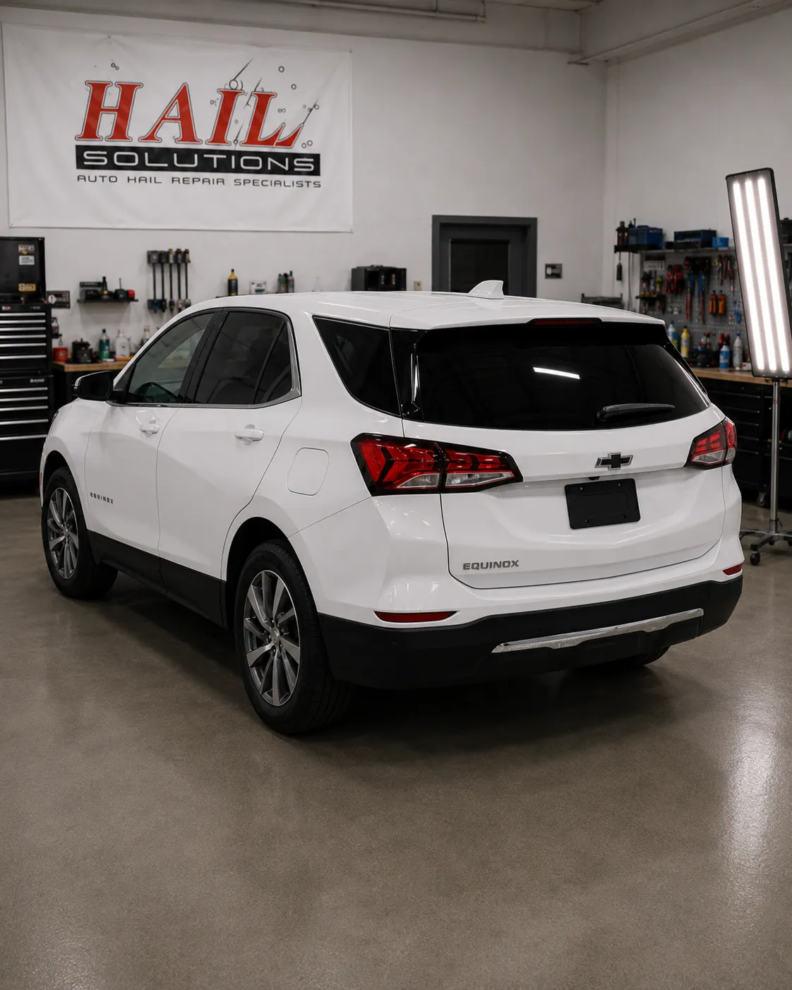 2023 Chevrolet Equinox hail damage repair in Kearney, MO — detail photo 3