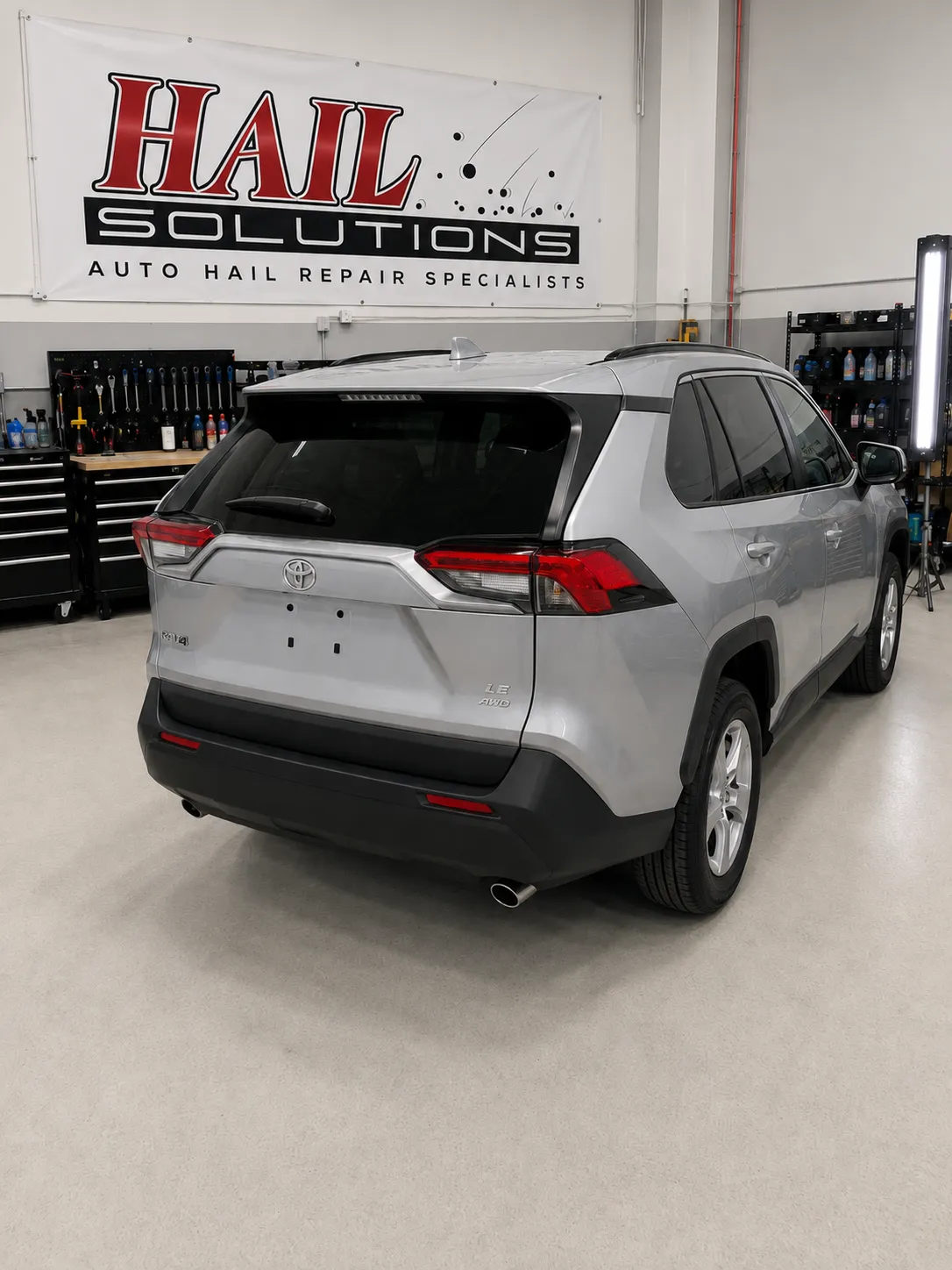 2023 Toyota RAV4 hail damage repair in Pleasant Hill, MO — detail photo 3