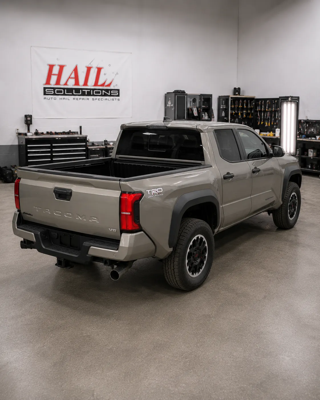 2024 Toyota Tacoma hail damage repair in Olathe, KS — detail photo 3
