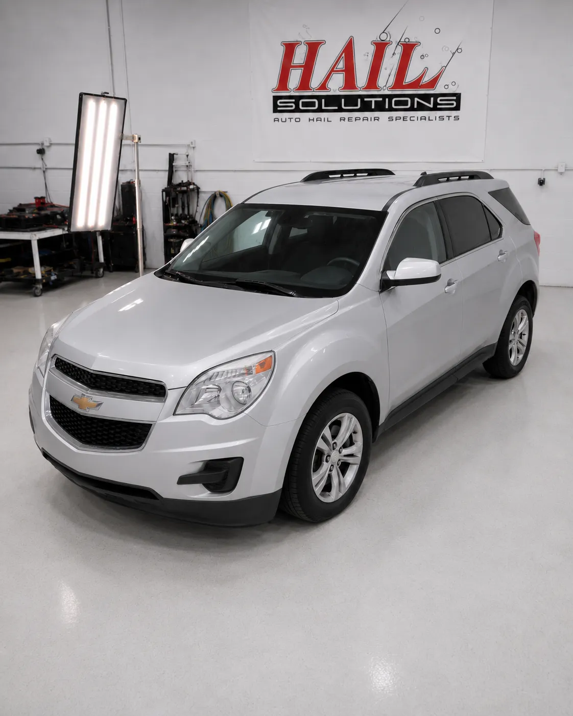 2015 Chevrolet Equinox — Silver Ice Metallic hail damage repair in Independence, MO