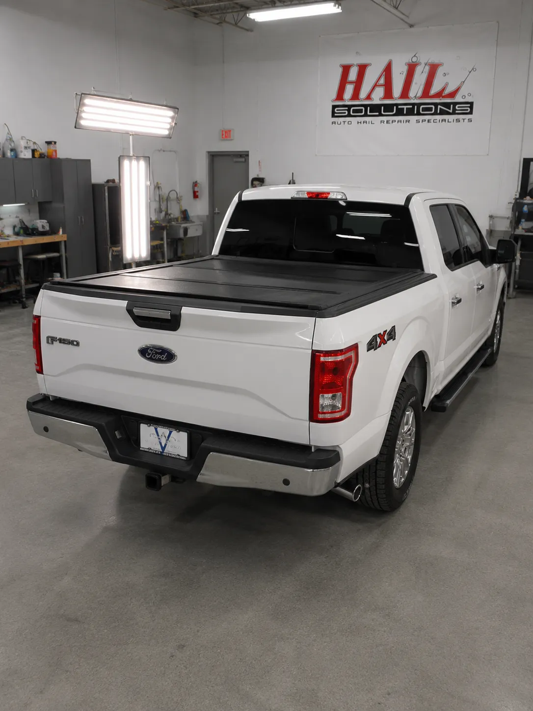 2015 Ford F-150 — Oxford White hail damage repair in Olathe, KS