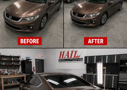 2015 Honda Accord — Champagne Frost Pearl restored with paintless dent repair in Excelsior Springs, MO