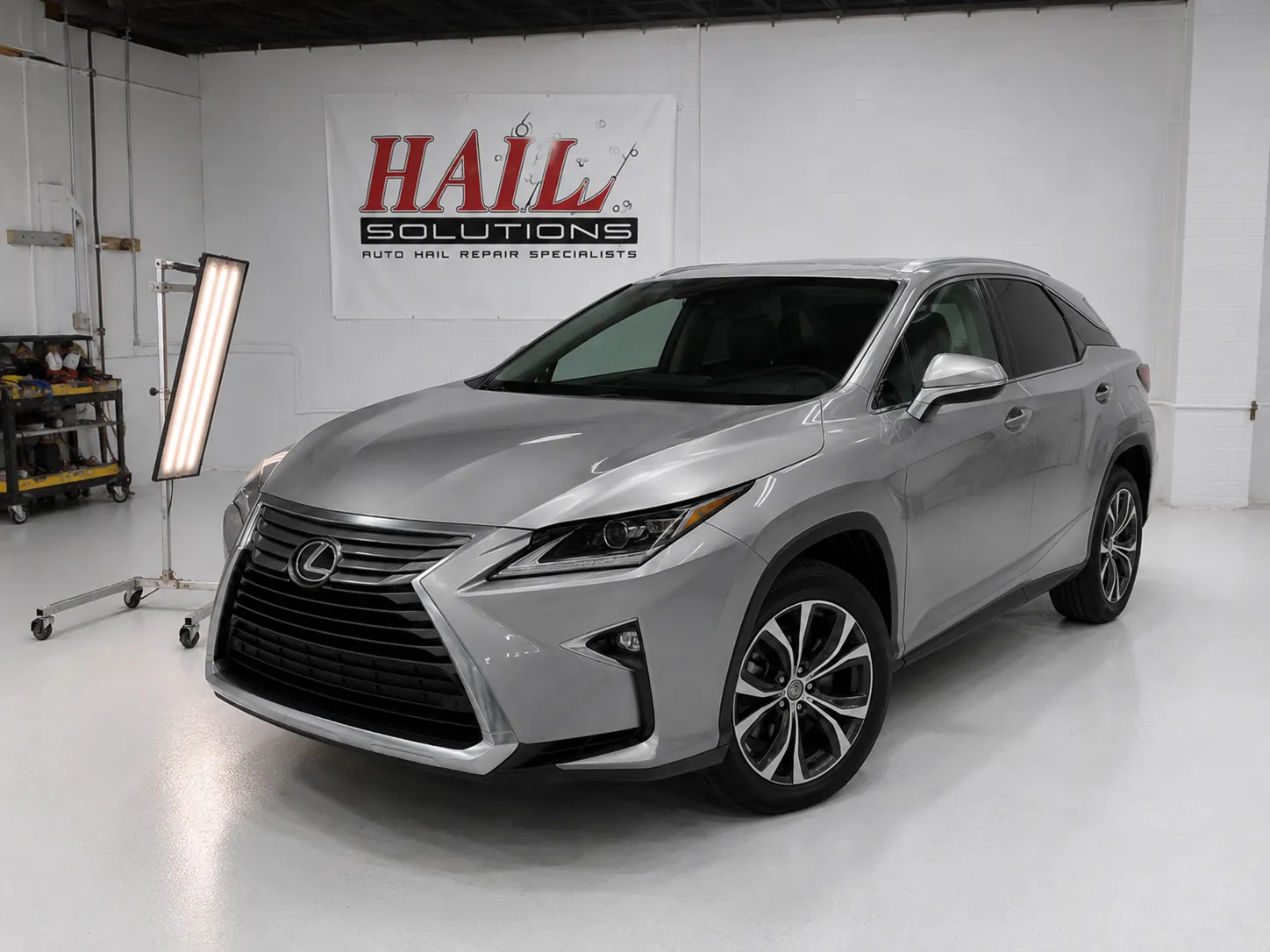 2018 Lexus RX 350 — Nebula Gray Pearl hail damage repair in Leawood, KS