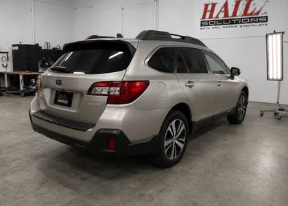 2018 Subaru Outback — Tungsten Metallic restored with paintless dent repair in Tonganoxie, KS