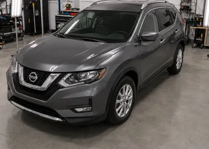 2019 Nissan Rogue — Gun Metallic restored with paintless dent repair in Blue Springs, MO