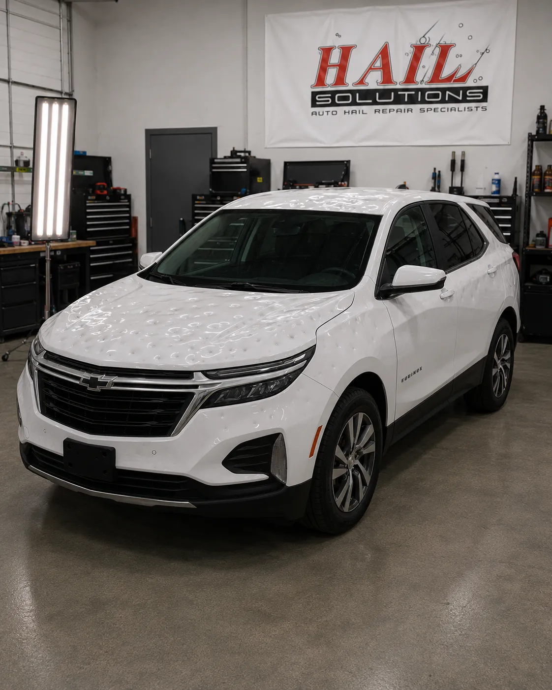 2023 Chevrolet Equinox — Summit White hail damage repair in Kearney, MO